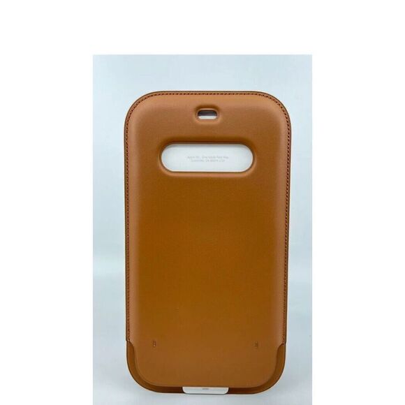 Apple iPhone 12 / 12 Pro A2502 Saddle Brown Leather Sleeve Case - Picture 5 of 5